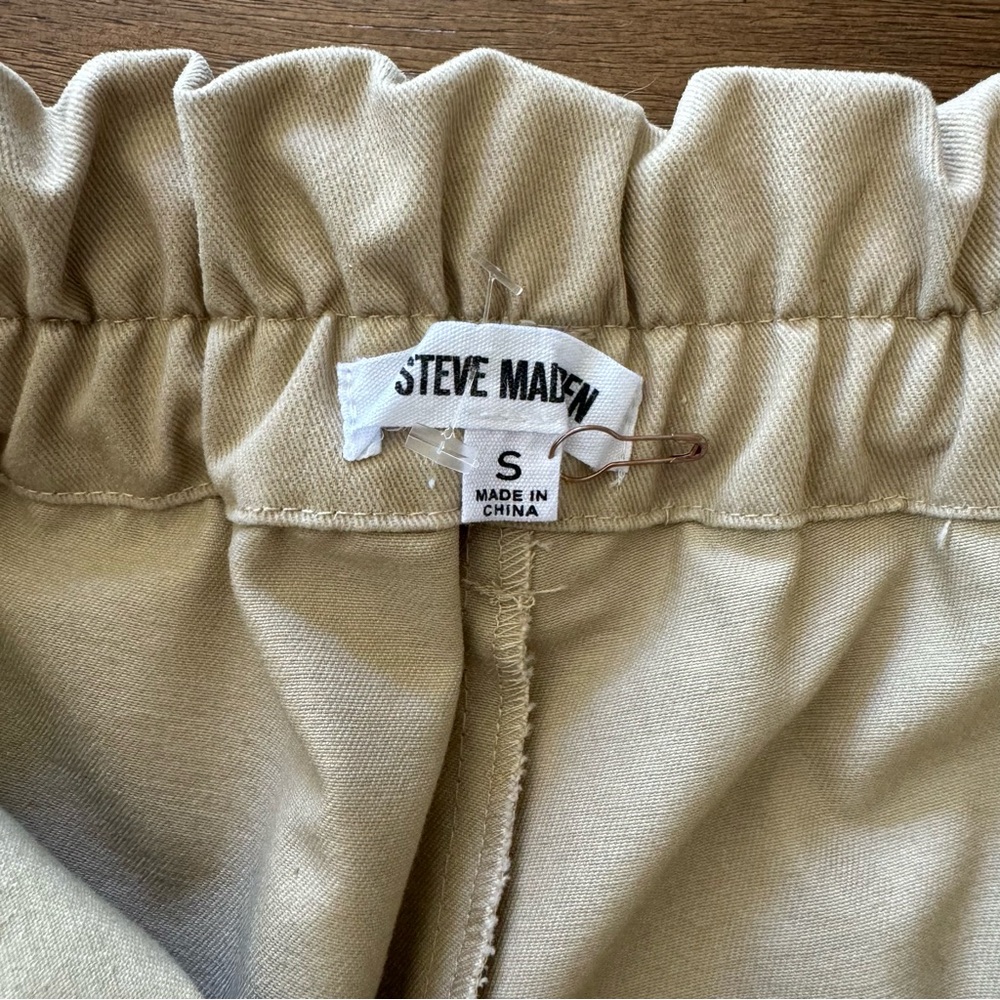 STEVE MADDEN SEASIDE CINCH SHORT‎   KAHKI WOMEN’S SIZE SMALL - Picture 9 of 14